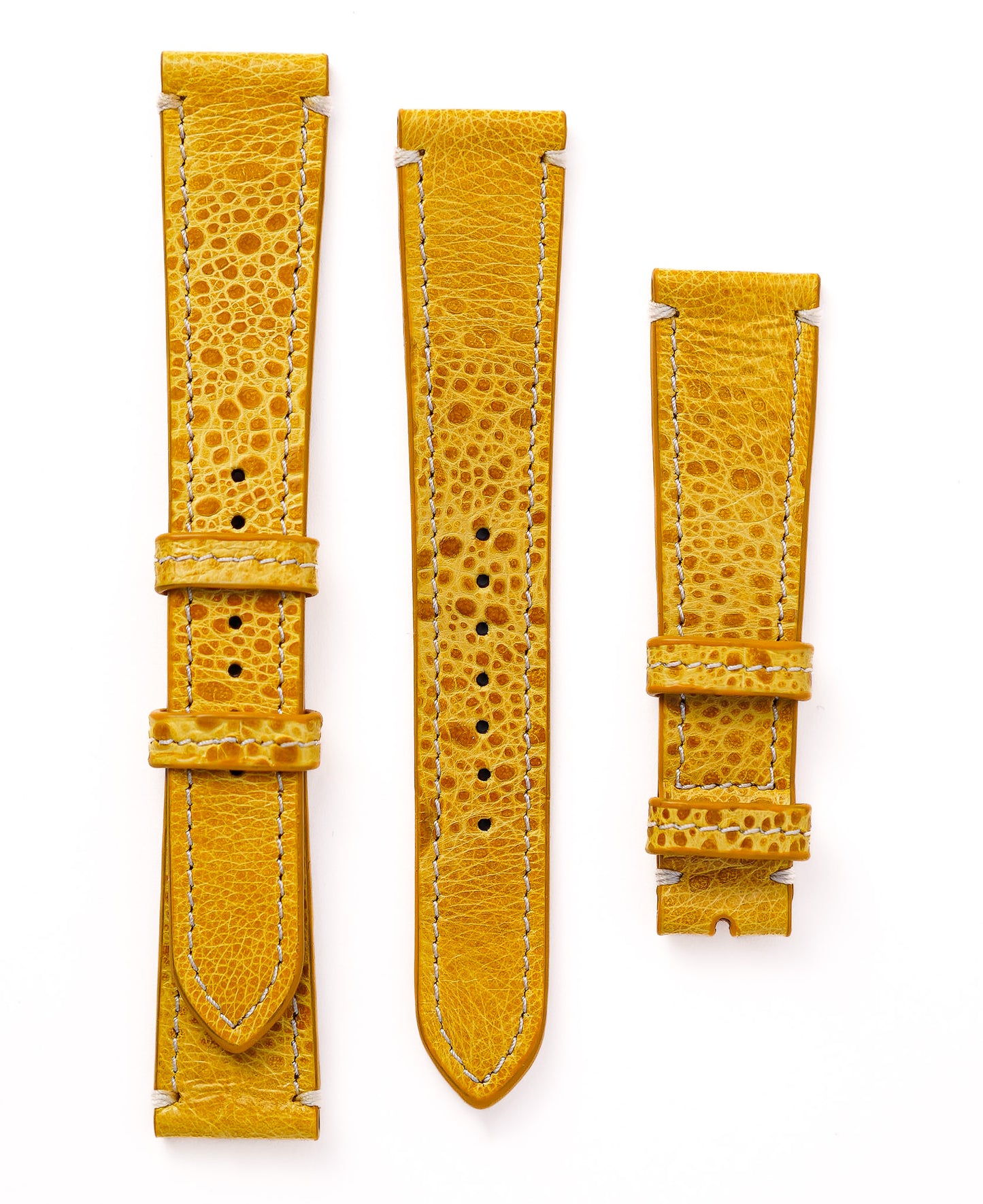 Cane Toad Leather Watch Strap - Yellow