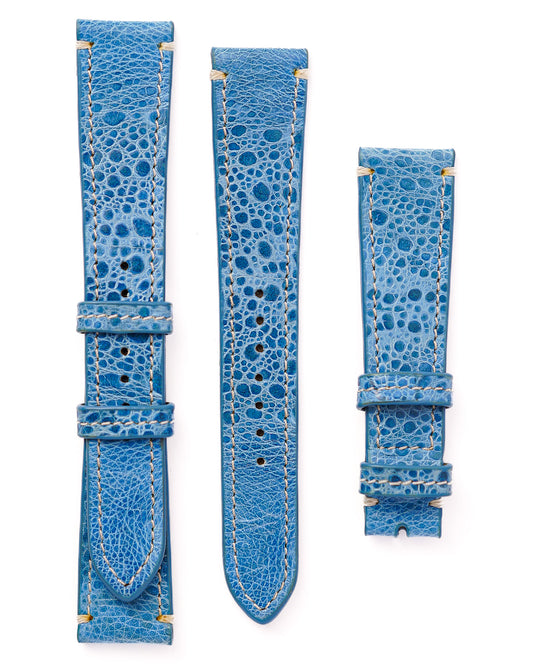 Cane Toad Leather Watch Strap - Turquoise
