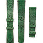 Cane Toad Leather Watch Strap - Forest Green