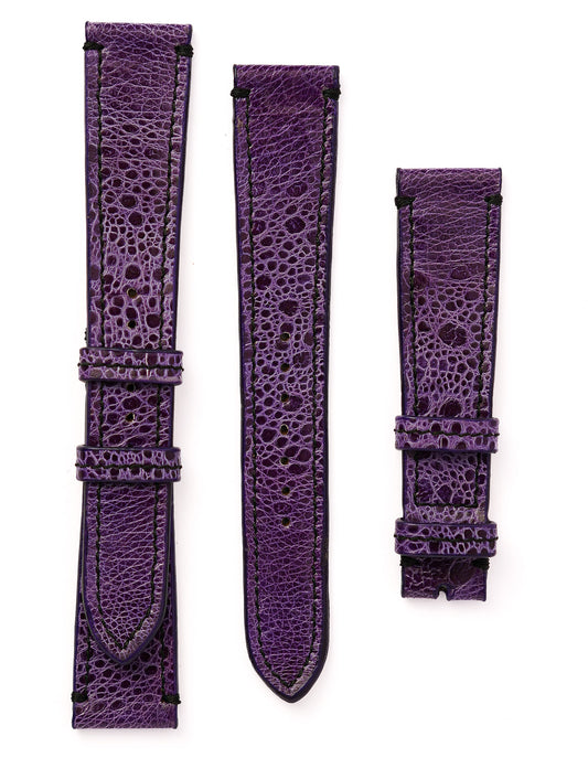 Cane Toad Leather Watch Strap - Purple